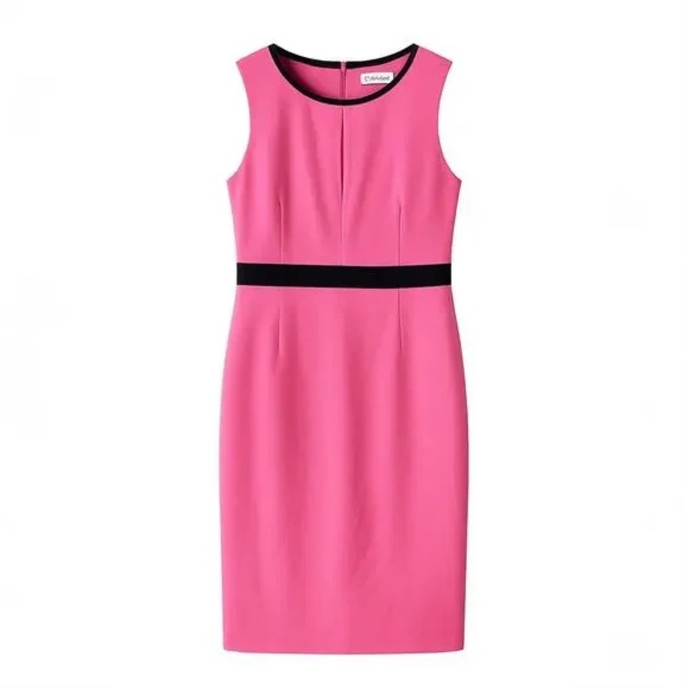 Calvin Klein Colorblock Women’s Sheath Dress Sz 2 Designer